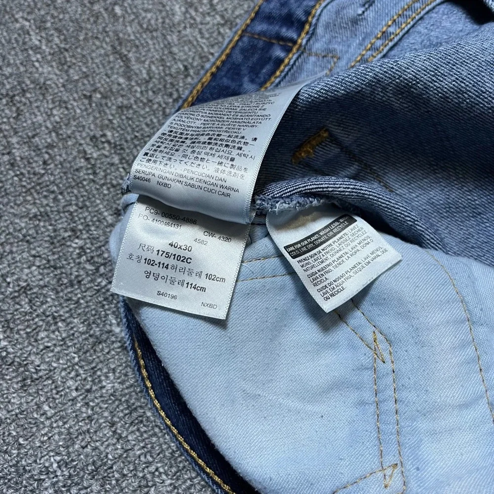 Levi's 550 Relaxed Fit Jeans 40x30 Blue Denim Tapered Leg Mens Pants